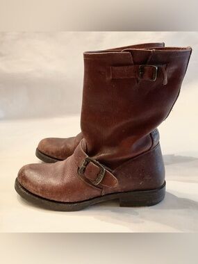Frye Leather Moto Boots